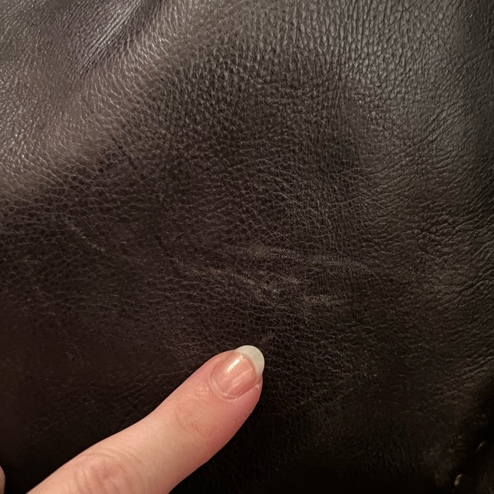 Black Leather Fringe Hobo Bag - Picture 15 of 16